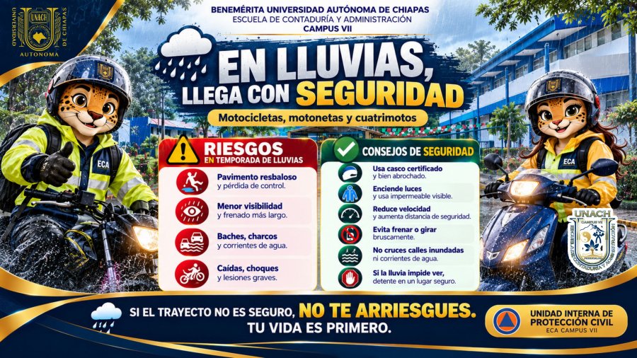 ?️?️ ¡EN TEMPORADA DE LLUVIAS, TU SEGURIDAD ES LO MÁS IMPORTANTE! ⚠️