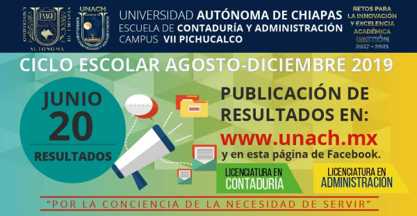 PUBLICACIÓN DE RESULTADOS DE EXAMEN DE ADMISIÓN