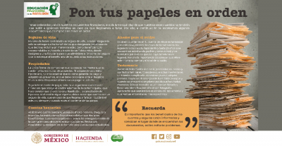 PON TUS PAPELES EN ORDEN