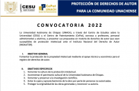 PROTECCIÓN DE DERECHOS DE AUTOR PARA LA COMUNIDAD UNACHENSE