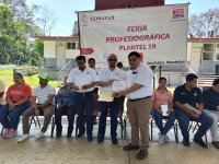 Reconocimiento para Representantes del Campus VII en Feria Profesiográfica del Colegio de Bachilleres de Tabasco, Plantel 19