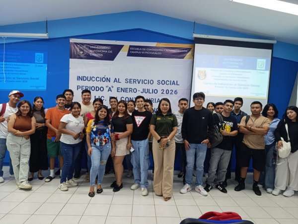 Curso de Inducción al Servicio Social orienta a estudiantes de Contaduría y Administración, Campus VII Pichucalco