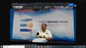 Rinde Tercer Informe de Actividades el Dr. Marco Antonio Calvo González, Director de la Escuela de Contaduría y Administración Campus VII Pichucalco