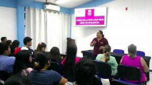 Promueven en ECA Campus VII la plática “Derecho a Vivir una Vida Libre de Violencia”