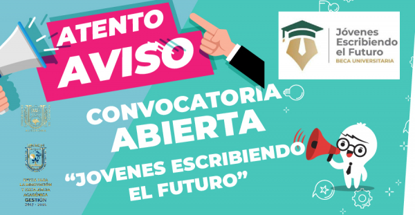 Convocatoria Abierta para beca de Jóvenes Escribiendo el Futuro